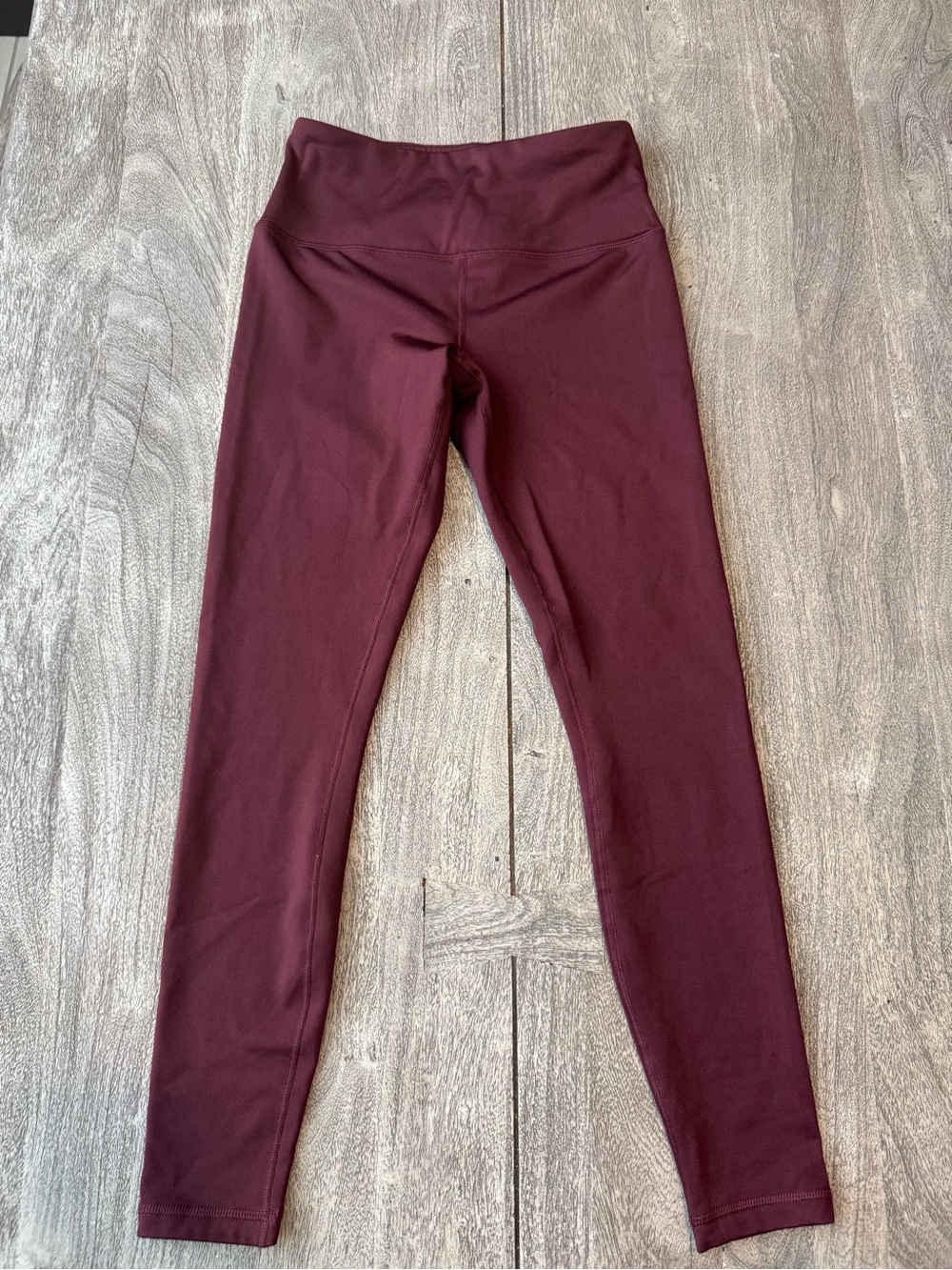 90 Degree By Reflex Women's High-Waist Burgundy Leggings
